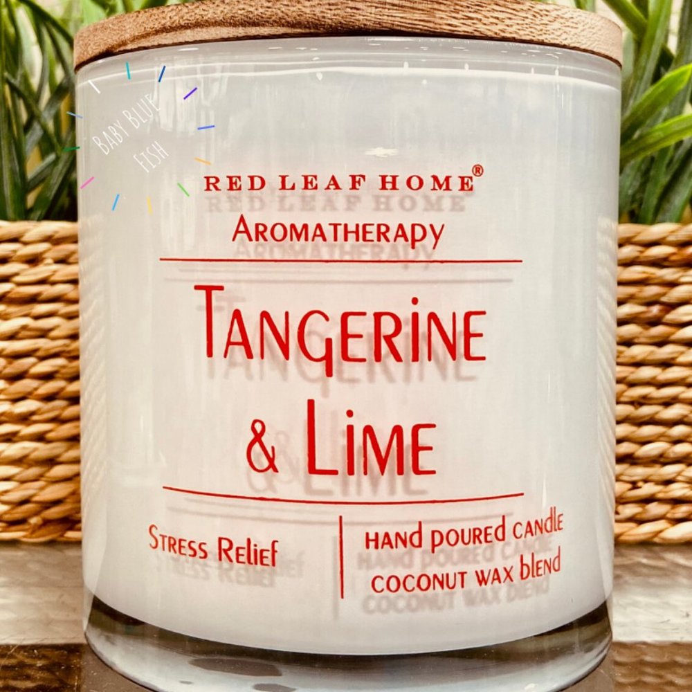 Red Leaf Home Candle Tangerine & Lime